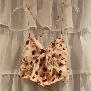 Gianni Bini Printed Crop Top